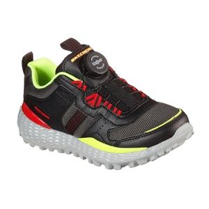 Skechers Twist-fit Monster lexlo Black Grey Red Kids Size 11 NWT